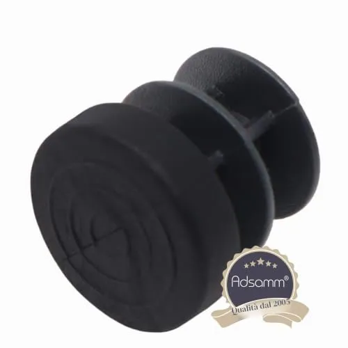 Adsamm 12-14 mm puntali alettati neri tondi 32 pezzi