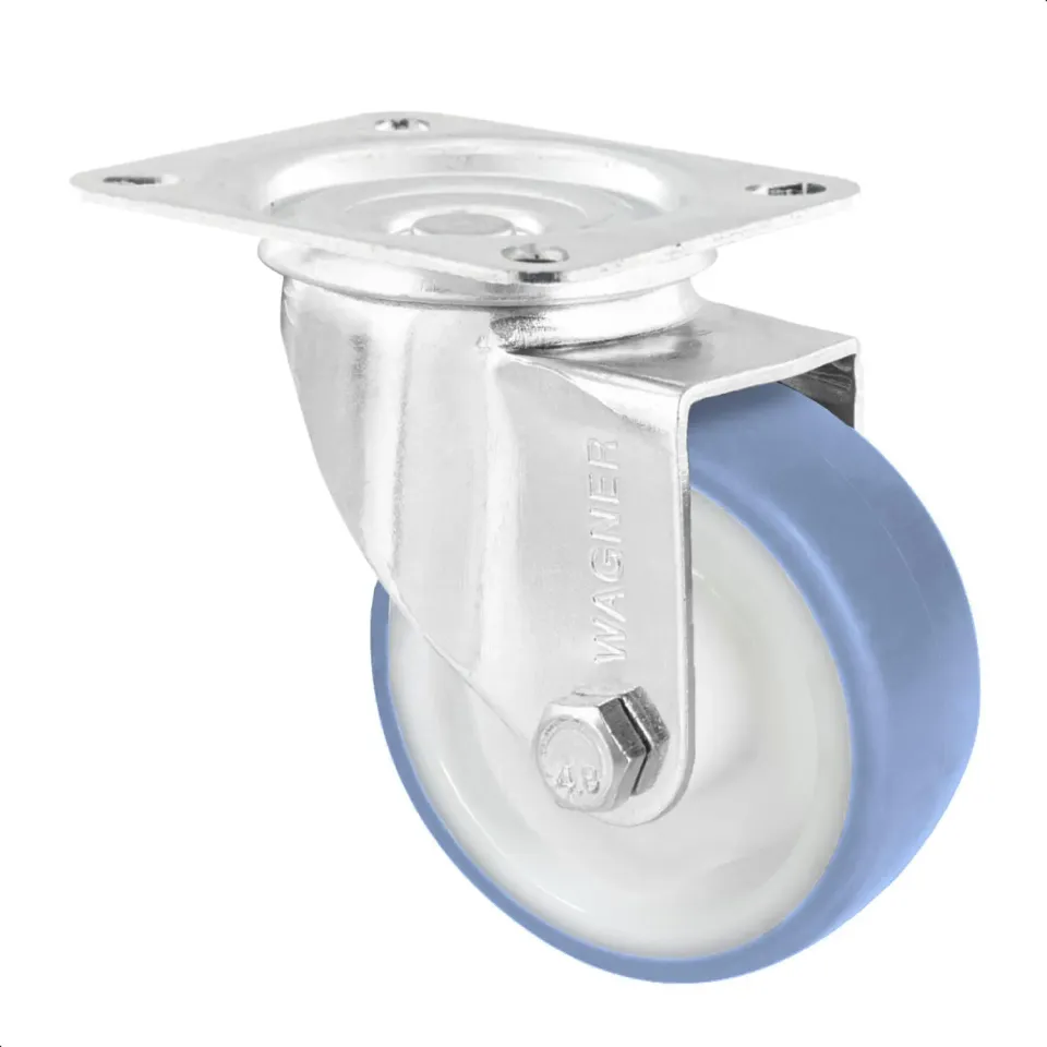 Wagner 04668001 rotella piastra 80 mm blu 1 pz portata 50 kg