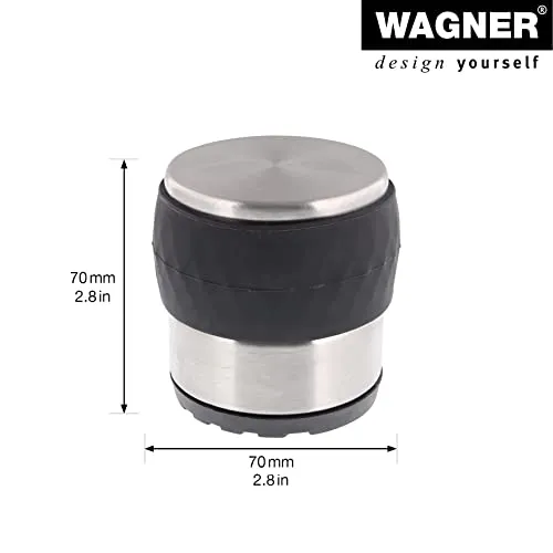 Wagner New Tower 15521201 fermaporta acciaio 70 mm nero