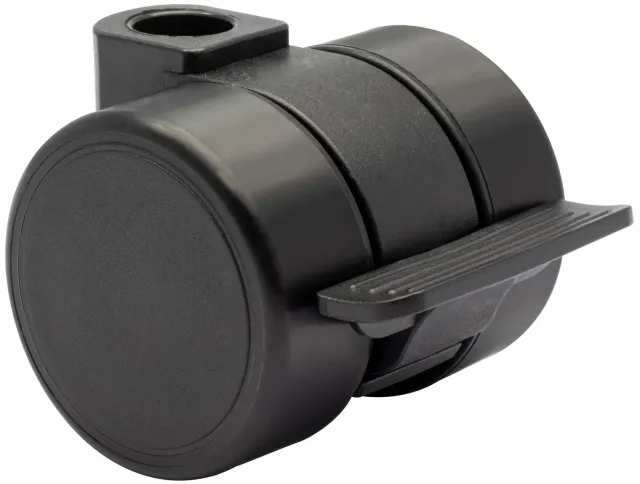 Wagner Design 01024601 rullo mobili Ø38 nero con fermo