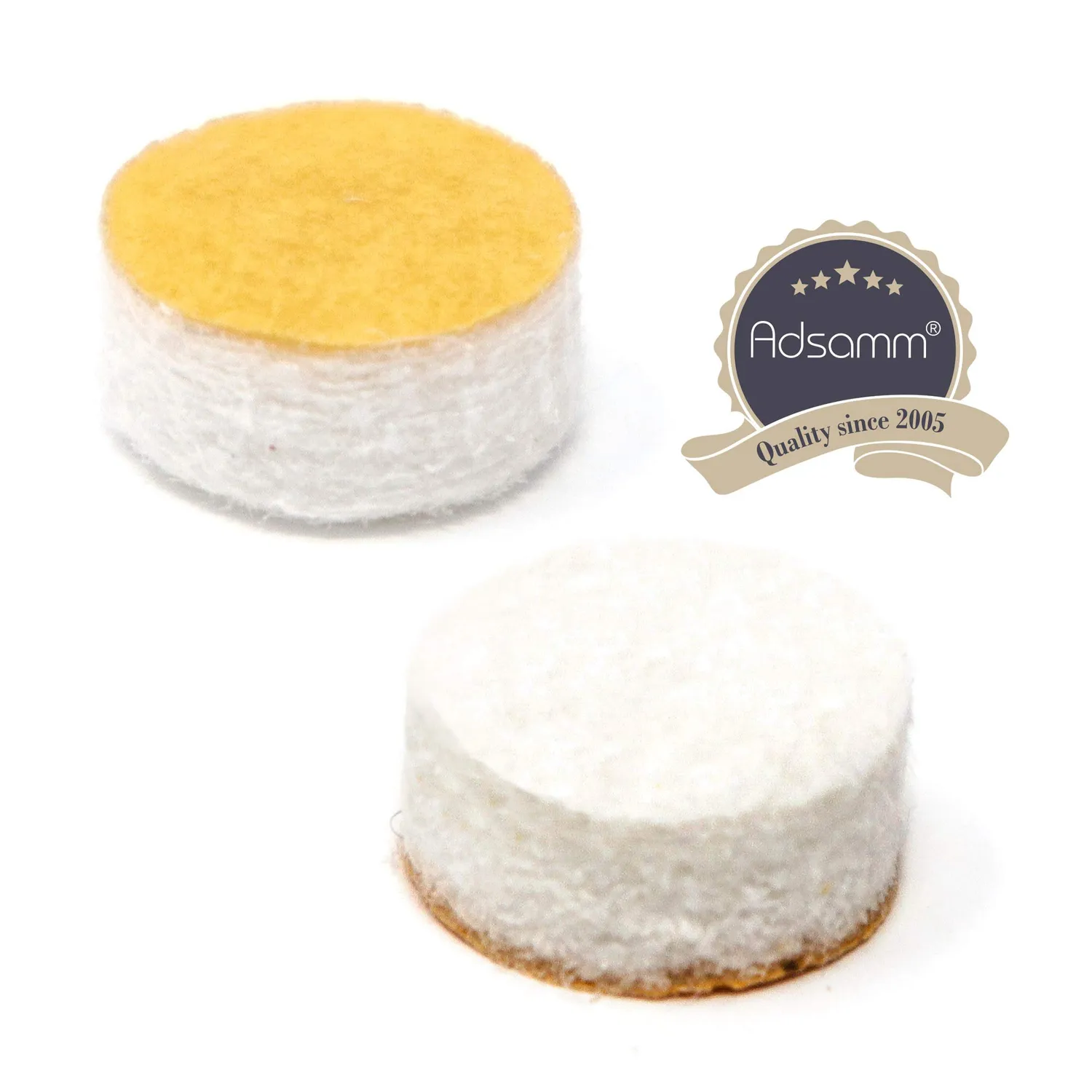 Adsamm Quality 100 feltrini bianchi Ø 12 mm spessore 5,5 mm