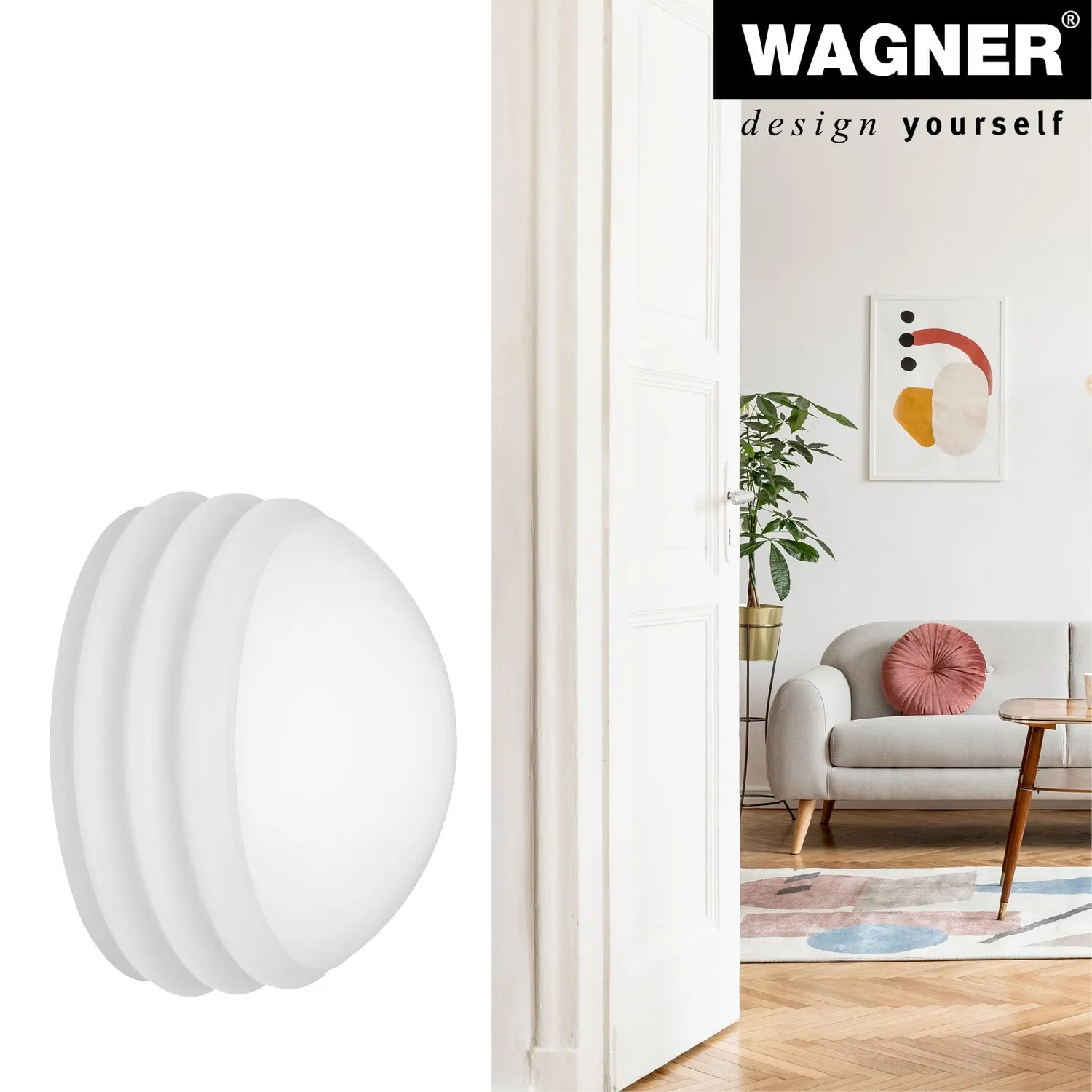 Wagner Assorbitore paracolpo parete 40 mm bianco