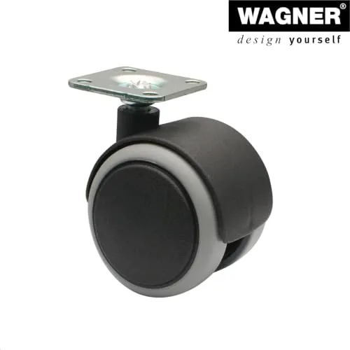 Wagner RO 0724 set 8 doppie rotelle mobili Ø40 mm 4 con freno
