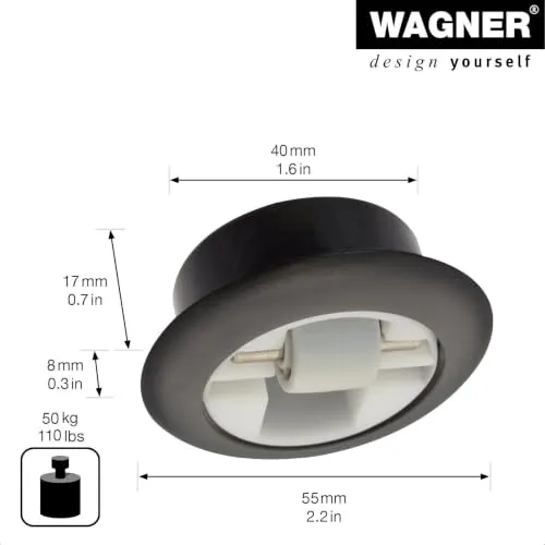 Wagner Design RO 7008 rotella incasso morbida 15 mm 50 kg