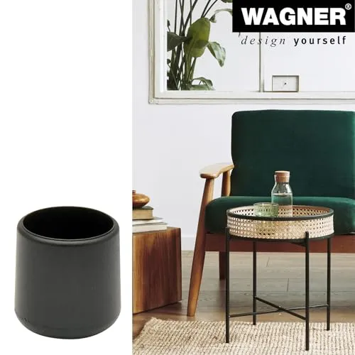 Wagner 15061899 tappi per tubi rotondi 4 pezzi Ø 18/22 mm neri