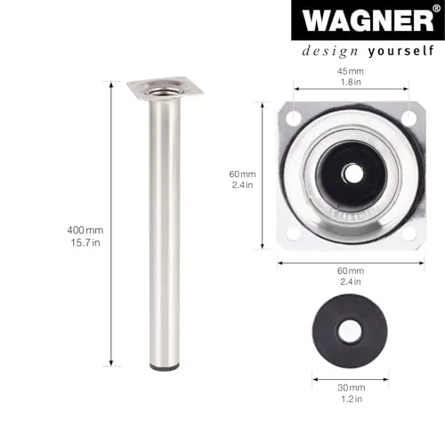 Wagner Classic ST 1140 gamba mobile 400 mm inox