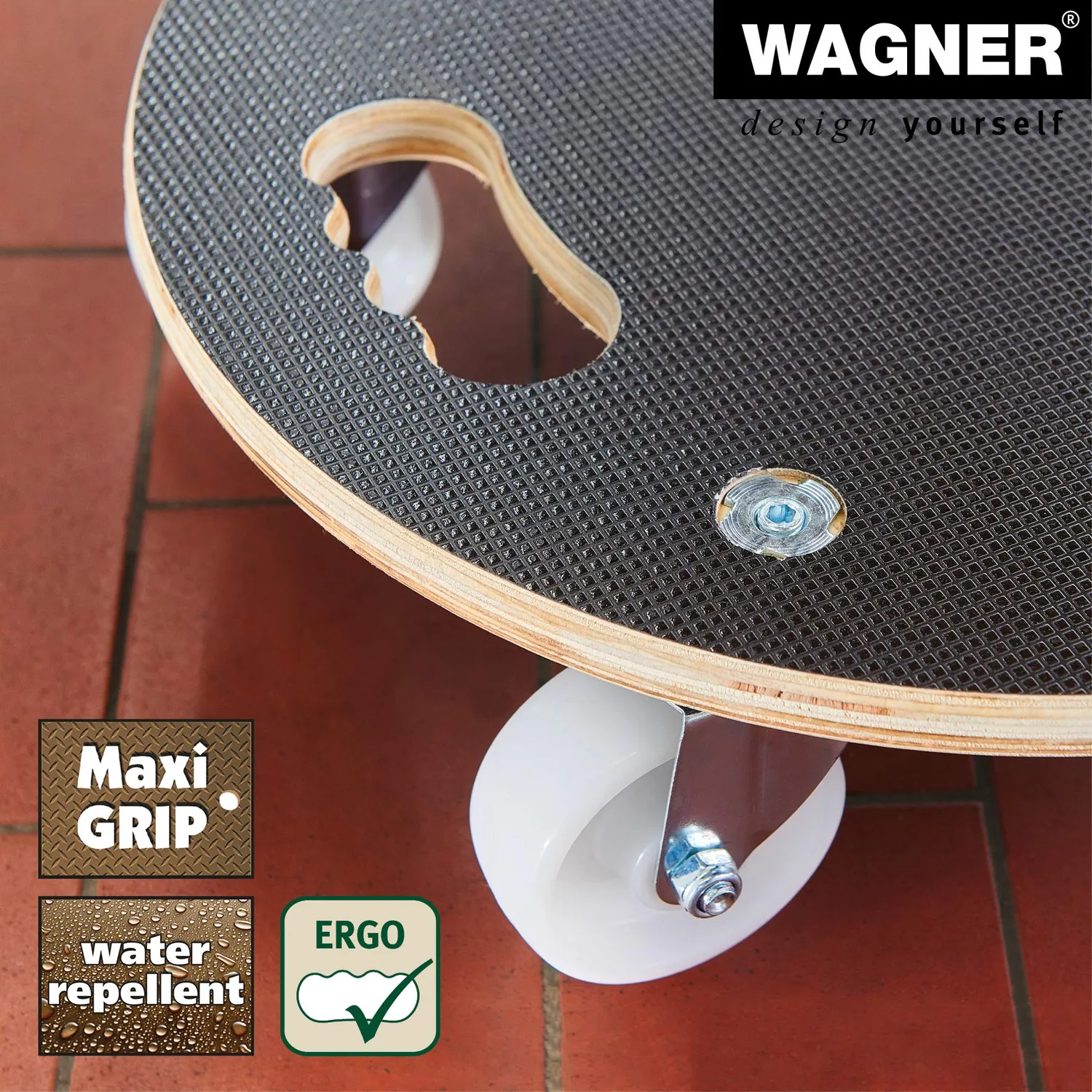 Wagner MM 1108 Carrello trasporto Ø 38 cm 250 kg antiscivolo