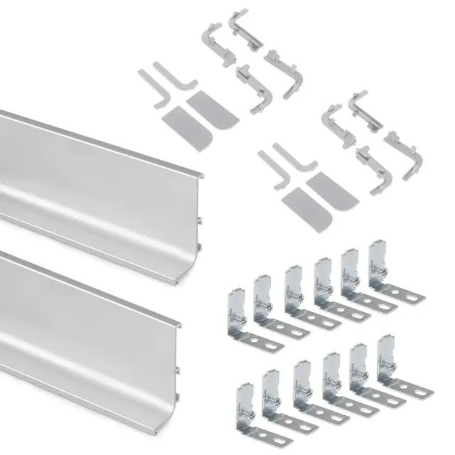 Emuca profilo Gola superiore cucina alluminio anodizzato opaco kit