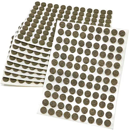 Adsamm feltrini autoadesivi marroni Ø 10 mm 1080 pezzi spessi