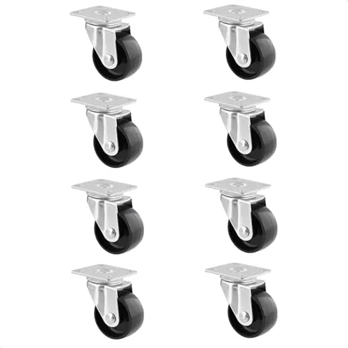 Wagner RO 2121 rotelle girevoli nere 40 mm 8 pezzi