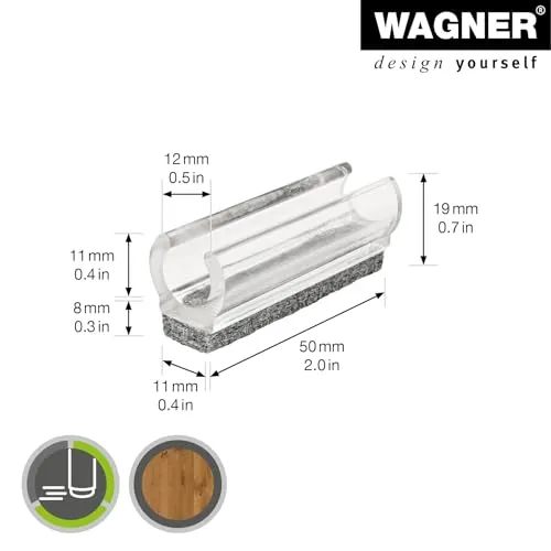 WAGNER EH 0690 ghiera tubo rotondo feltro 4 pezzi