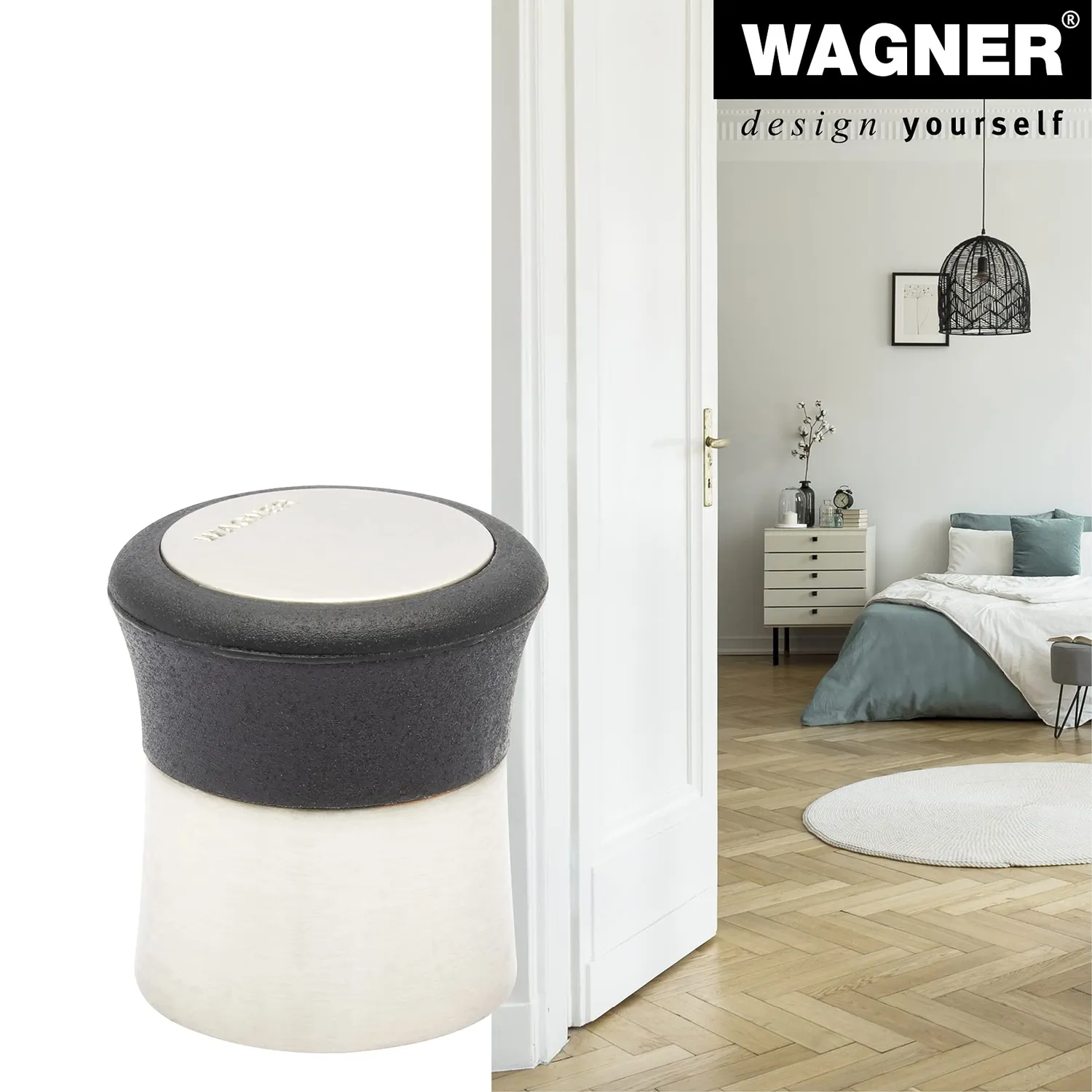 Wagner Pilastro 15514611 fermaporta pavimento zinco 27x30 mm