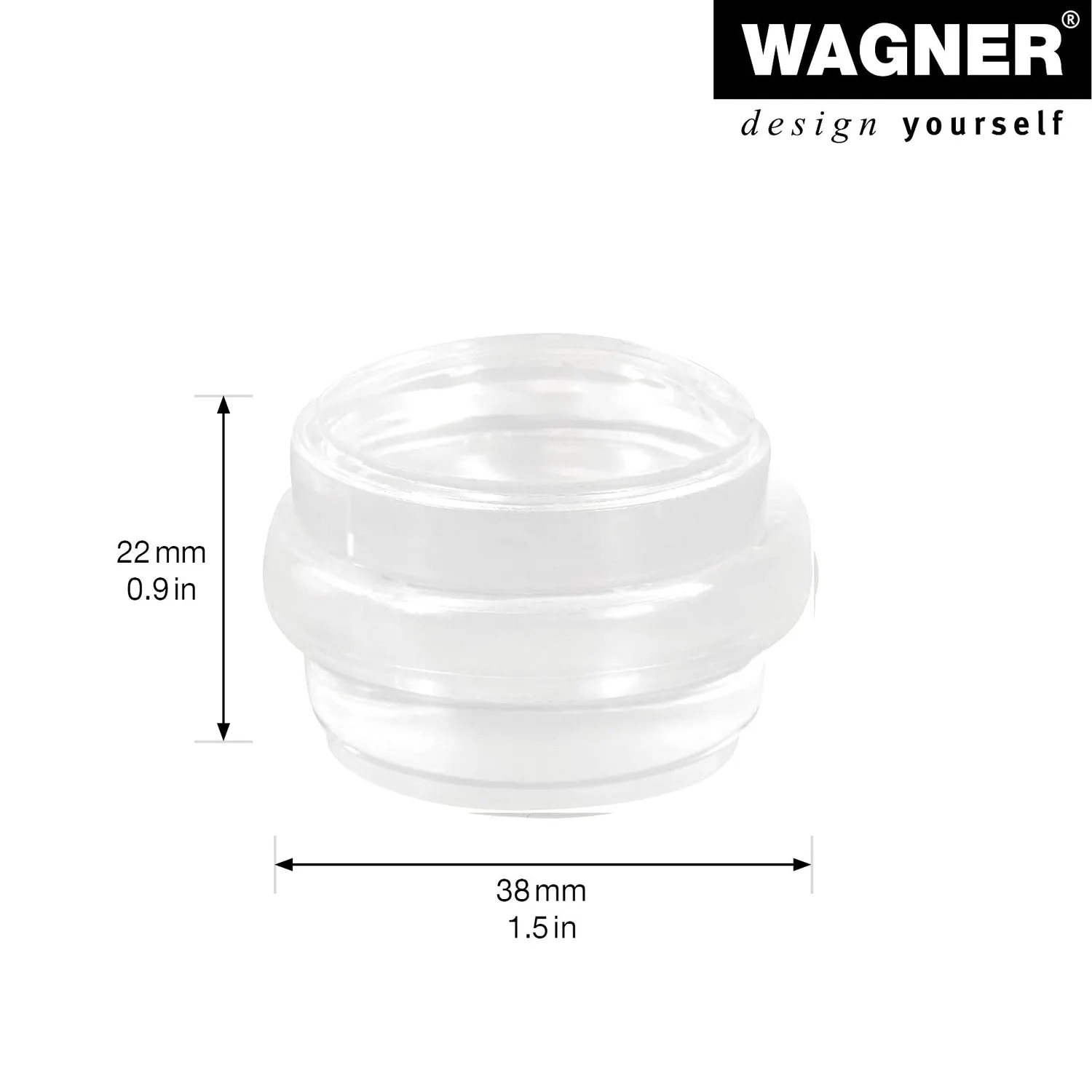 Wagner Clear Duo Fermaporta Pavimento Muro Trasparente