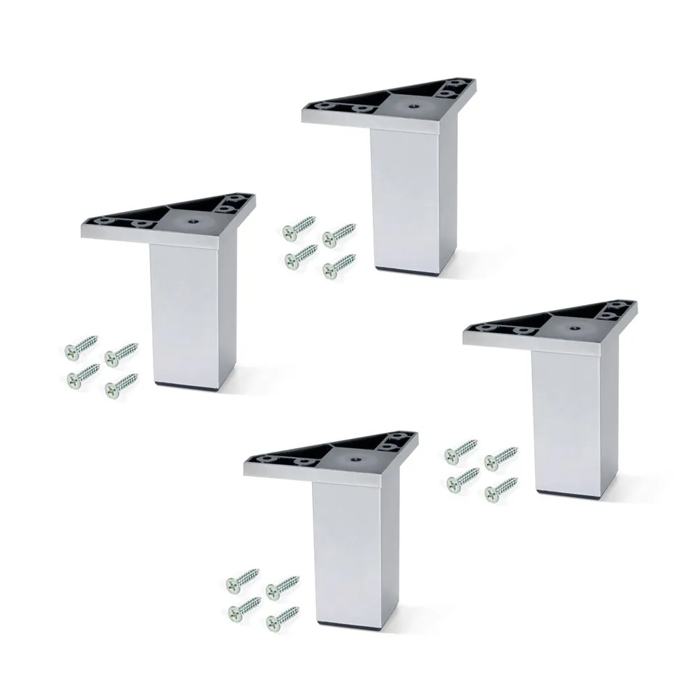 Emuca piedini cucina H 80 mm alluminio set 4 pezzi