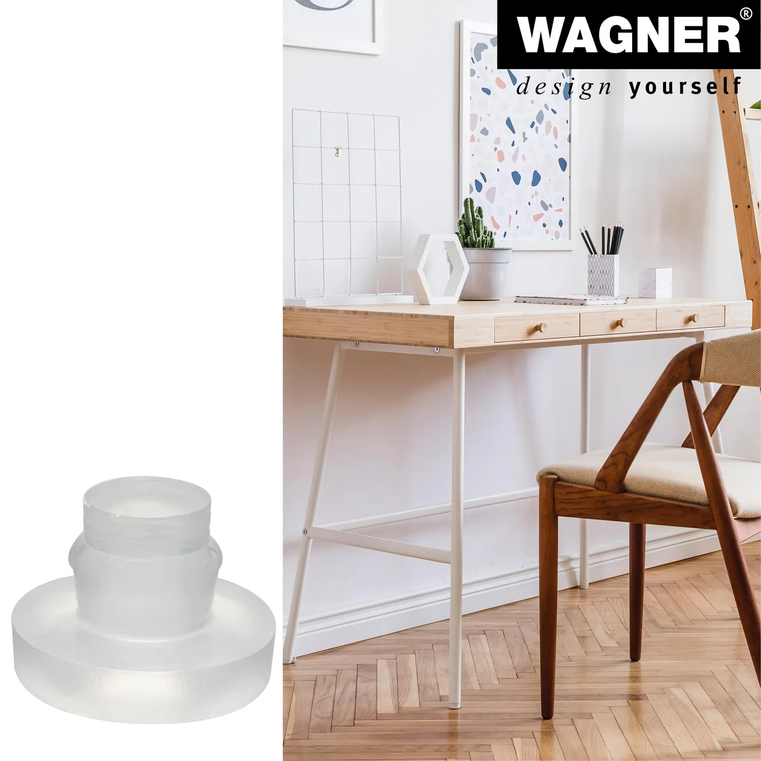 Wagner EH 2212 tamponi elastici 4 pezzi trasparente