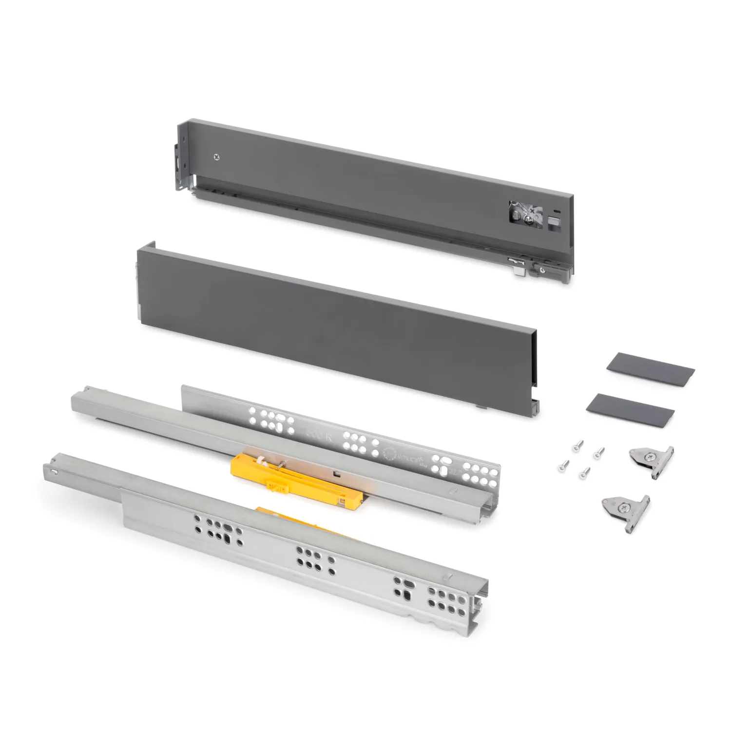 Emuca Vertex Push Cassetto H131 350 mm Antracite