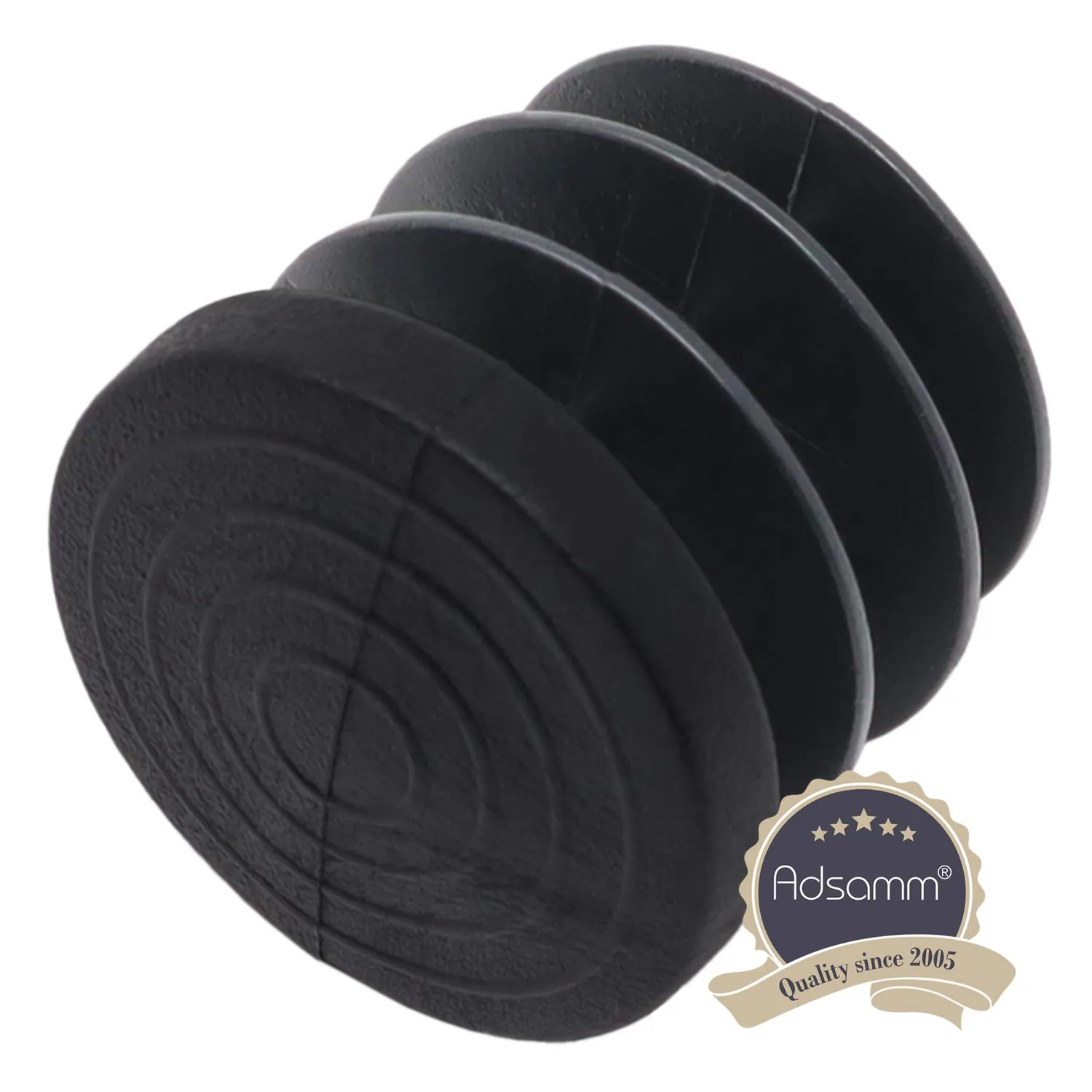 Adsamm puntali alettati tondi neri 21-23 mm 100 pezzi polietilene