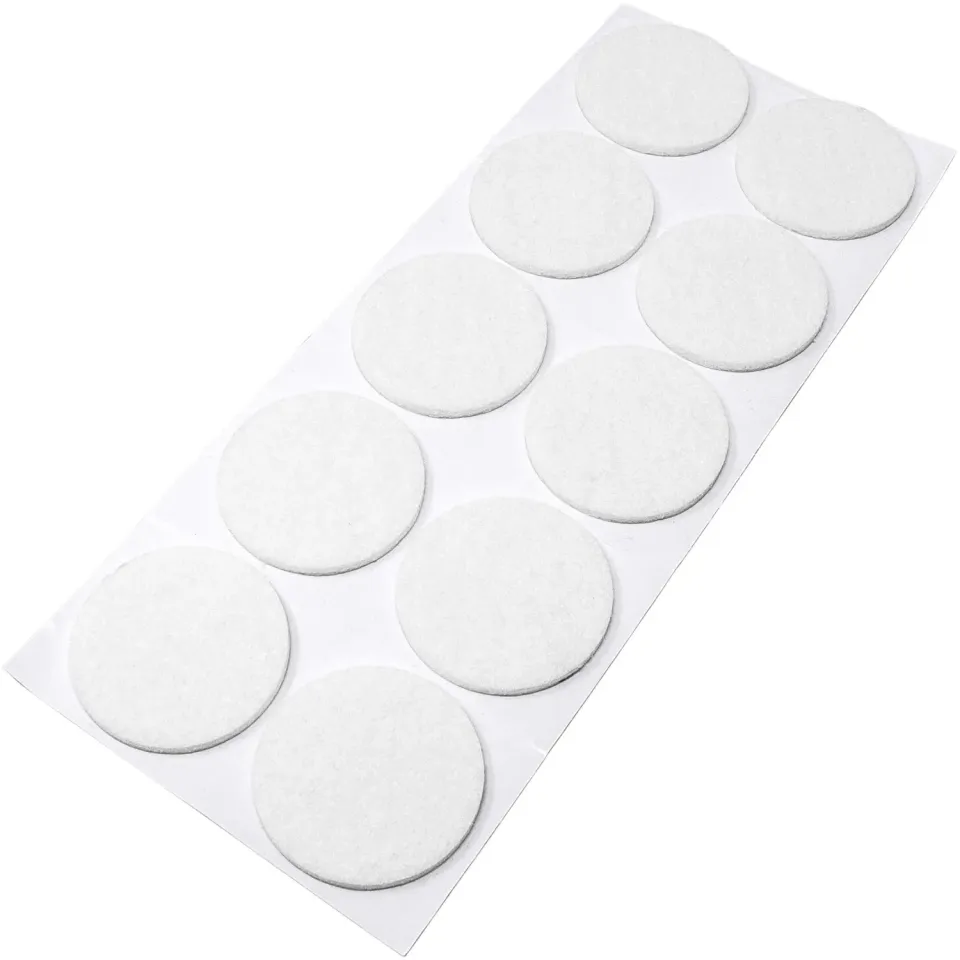 Adsamm feltrini autoadesivi ø 45 mm bianchi 10 pezzi 3,5 mm