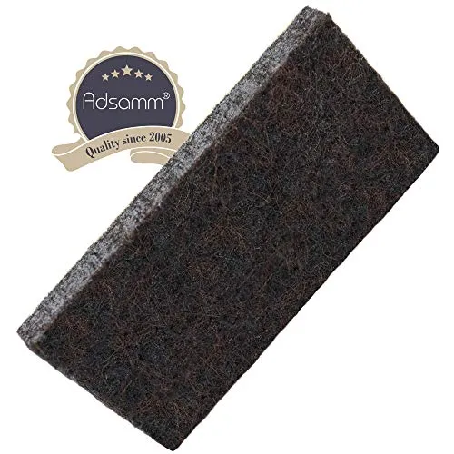 Adsamm feltrini autoadesivi 25x50 mm marroni 16 pezzi alta densità