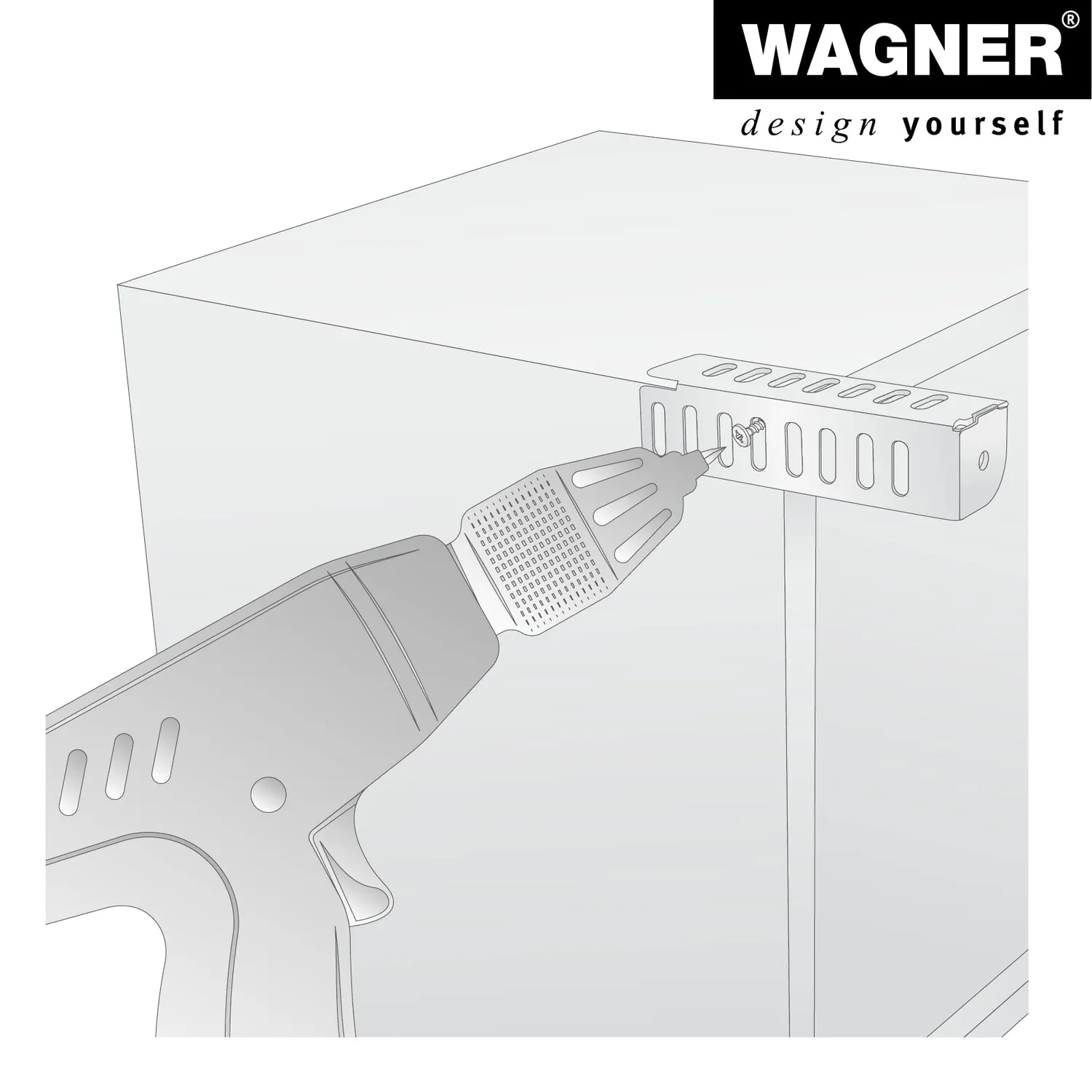 Wagner ST 0113 gamba mobile angolare acciaio 135 mm
