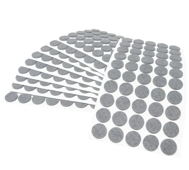 Adsamm feltrini autoadesivi tondi ø 22 mm grigi 500 pezzi 3,5 mm