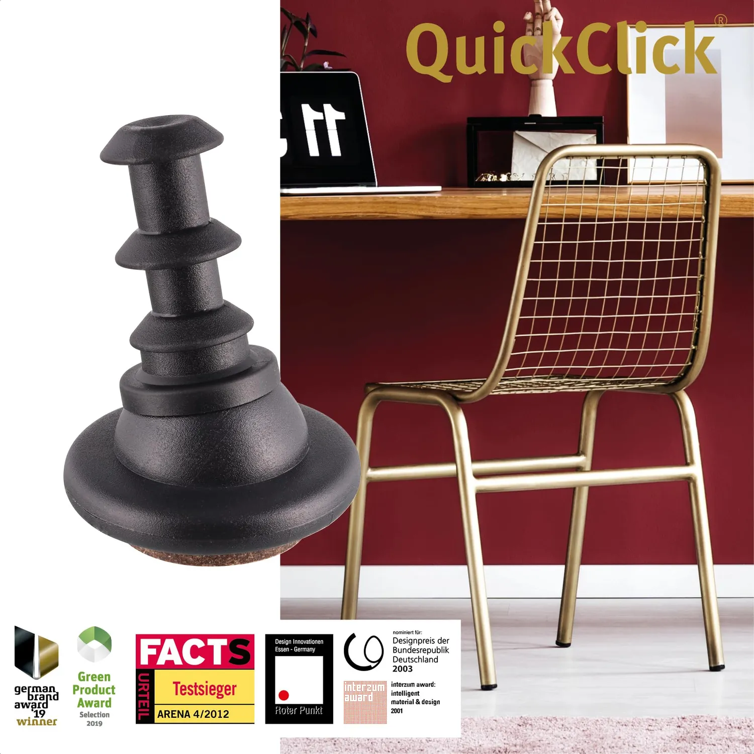 Wagner QuickClick 16781200 feltrini inserire 12/16 mm 4pz Vitra