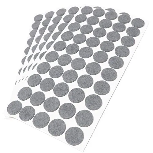 Adsamm Feltrini Autoadesivi Ø 22 mm Grigio 250 Pezzi Sintetici