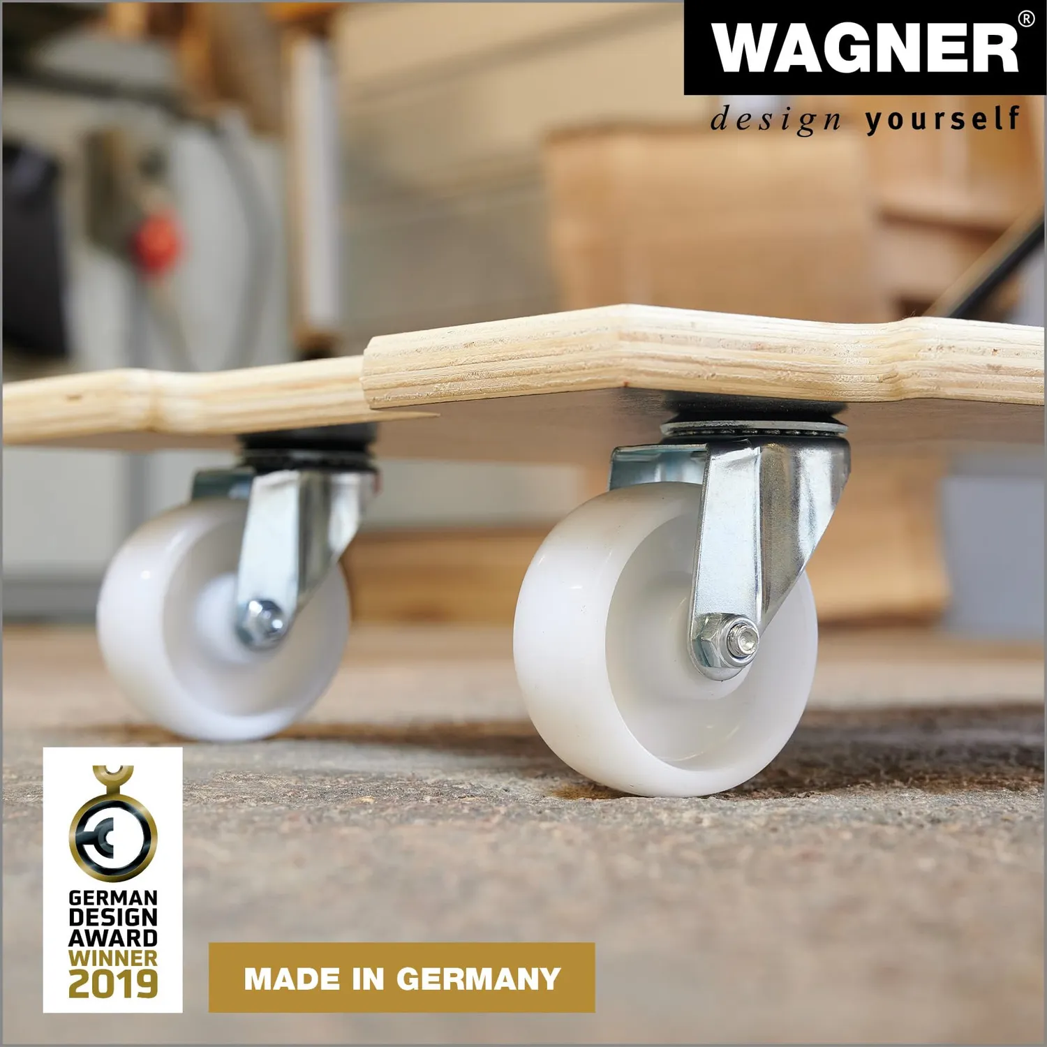 WAGNER MM 1382 carrello trasporto 59x39cm portata 250kg espandibile