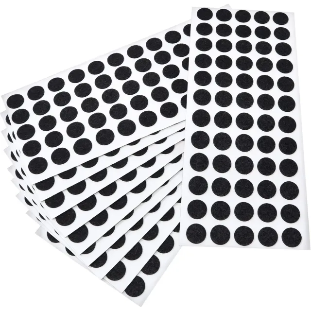 Adsamm feltrini ultrasottili Ø 14 mm neri 600 pezzi 1,5 mm