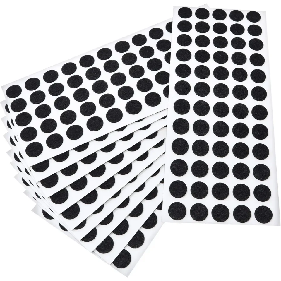 Adsamm feltrini ultrasottili Ø 14 mm neri 600 pezzi 1,5 mm