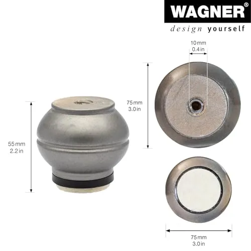 Wagner ST 7874 piede mobile faggio argento 75 mm