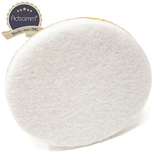 Adsamm Quality Ø 45 mm feltrini autoadesivi 16 pezzi bianchi 5,5 mm