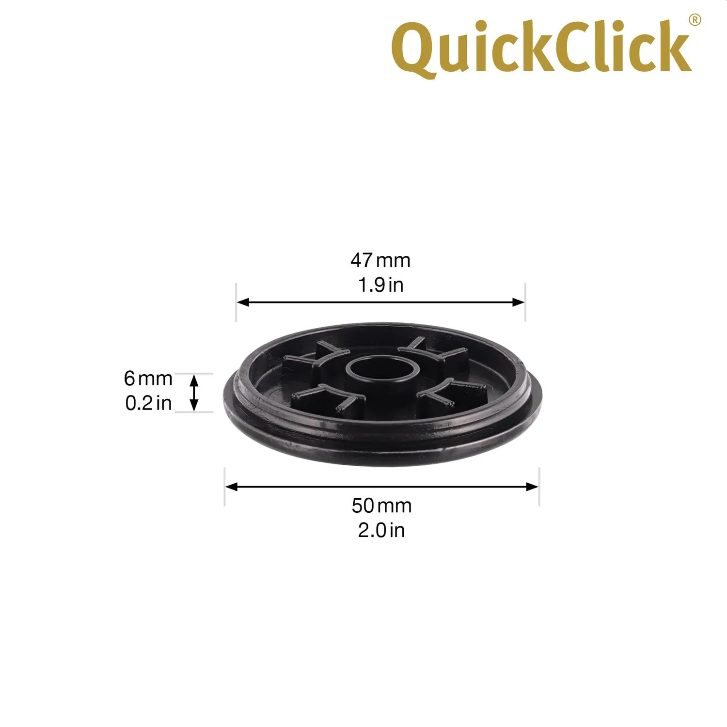Wagner QuickClick Inserti Pattini Plastica Ø 50 mm 8 Pezzi