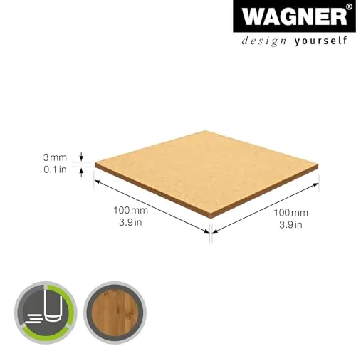 Wagner Syno 16101099 piastra feltro 100x100 mm marrone