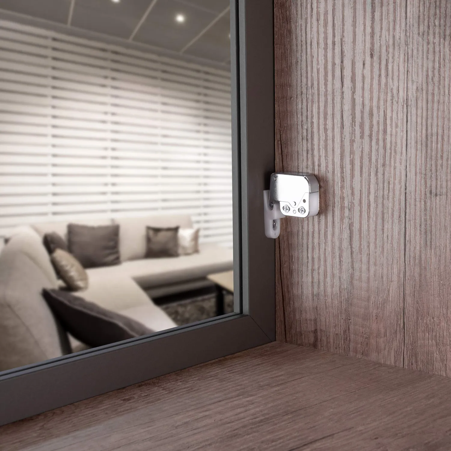 Gedotec Mini-Latch scrocco a pressione 5 pezzi nichelato