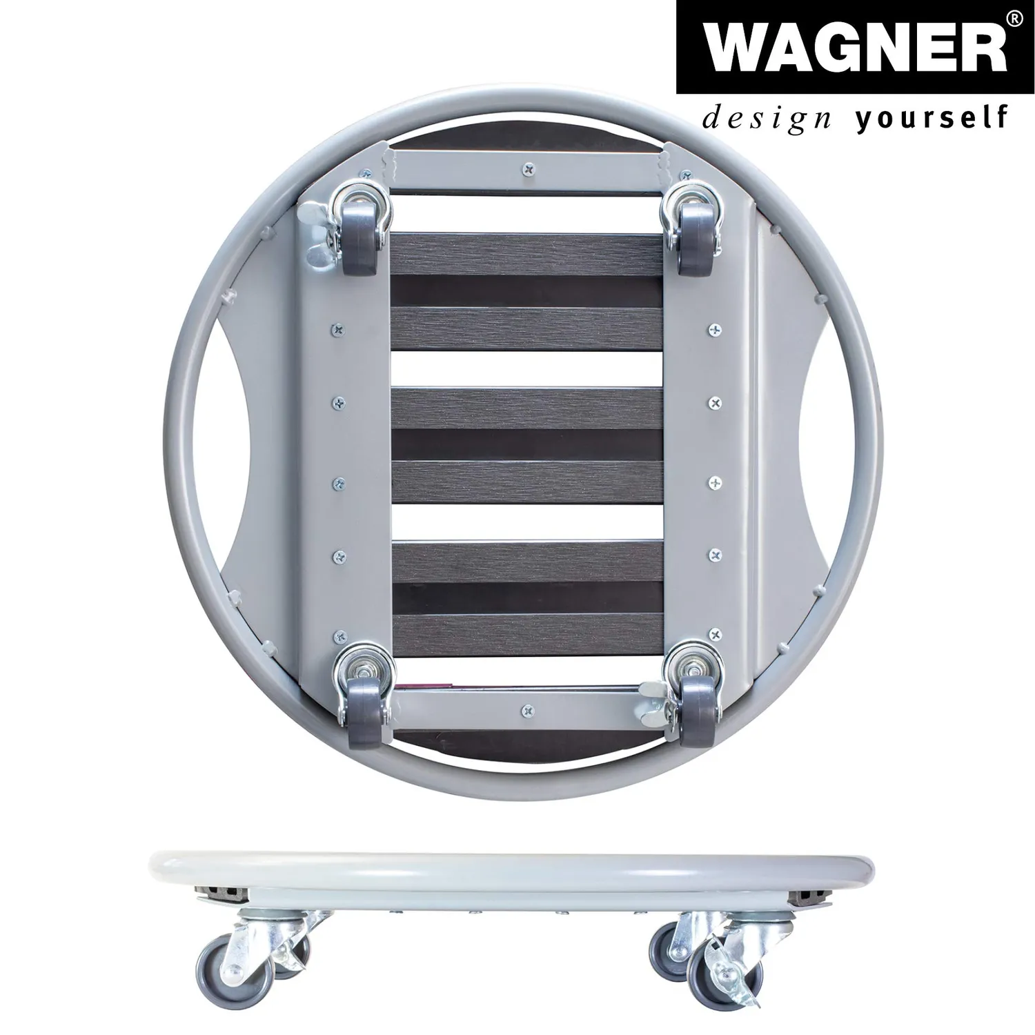 WAGNER Venezia carrello piante Ø38 cm antracite WPC 70 kg