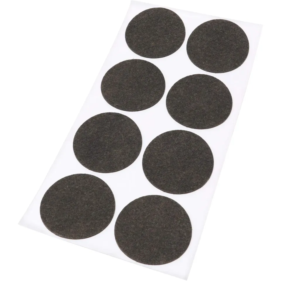 Adsamm feltrini ultrasottili Ø 50 mm marroni 8 pezzi da 1,5 mm