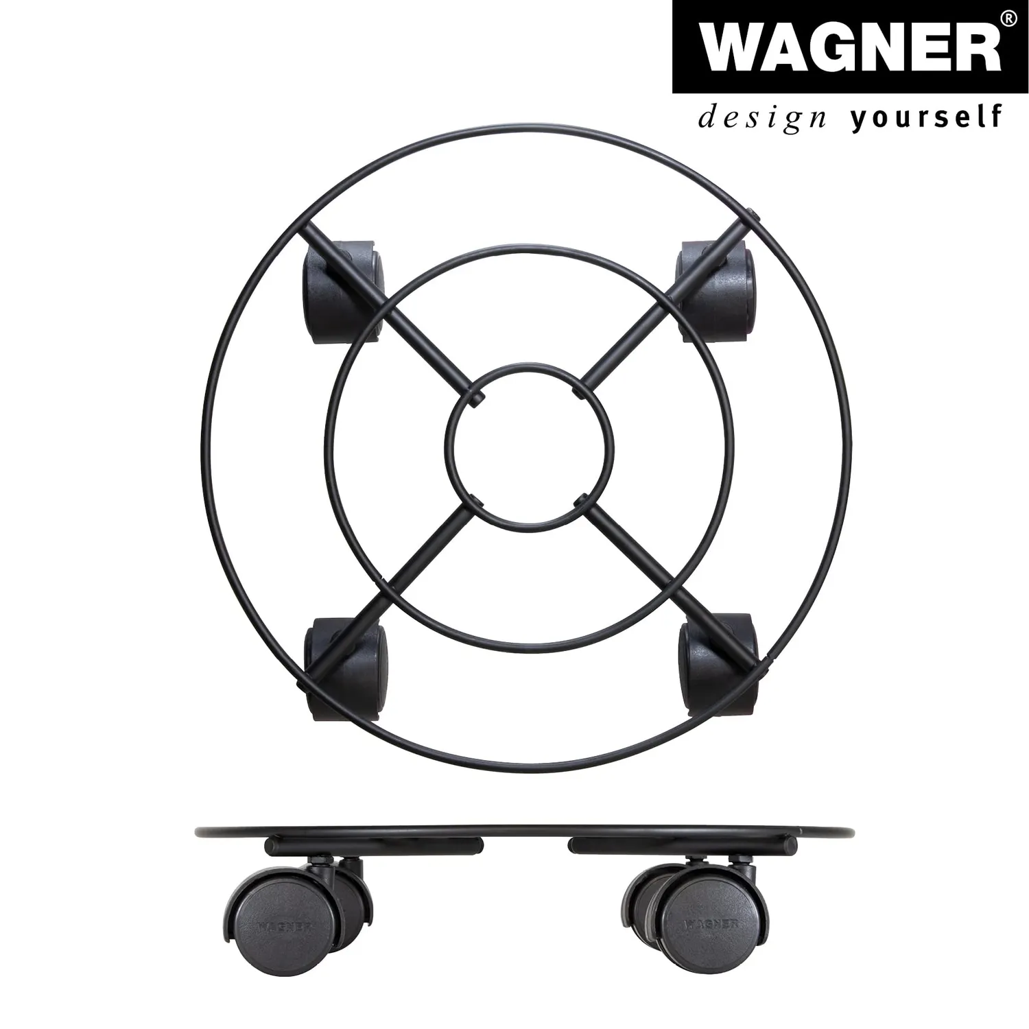 Wagner Draht GH 0943 sottovaso ruote Ø30 cm 60 kg