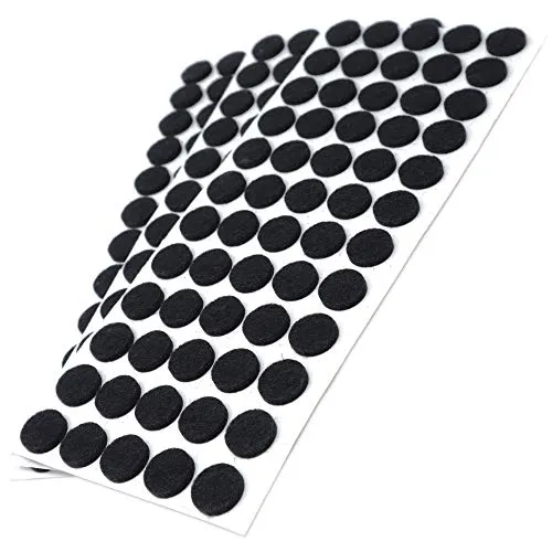 Adsamm feltrini tondi 14 mm 180 pezzi neri