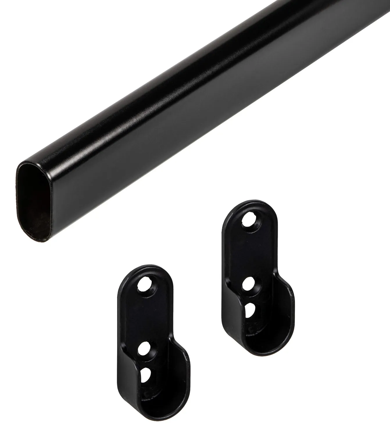 Gedotec Gancio a S Tubo Ovale 30x15 mm 5 Pezzi Ottone Lucido