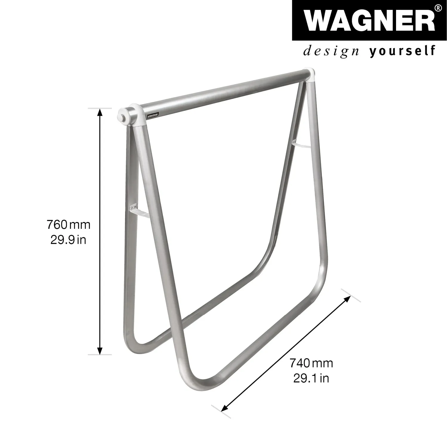 Wagner Exclusiv Style 12641201 cavalletto pieghevole alluminio 78 cm