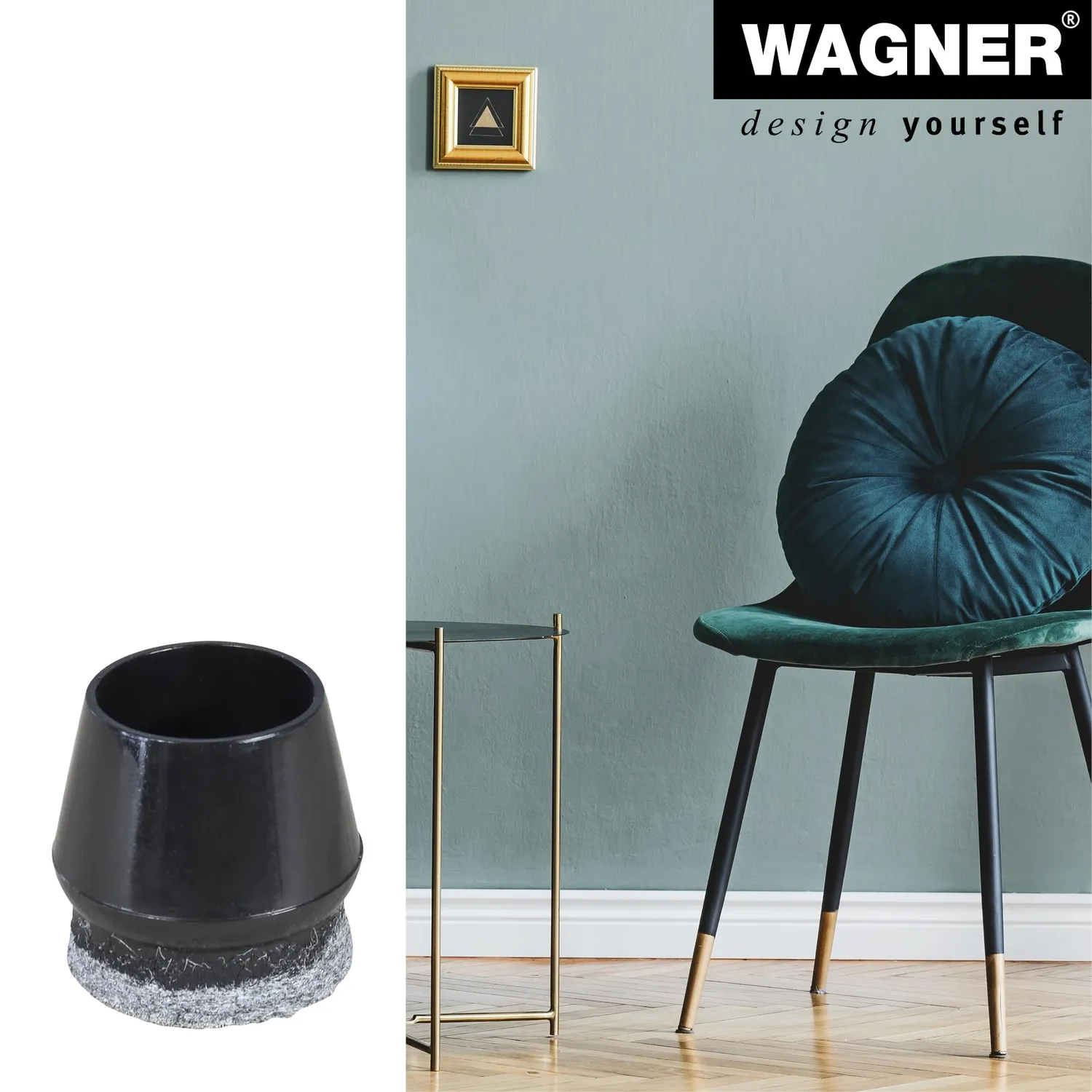 Wagner EH 0659 tappi per tubi acciaio 4 pezzi Ø 16-22 mm feltro