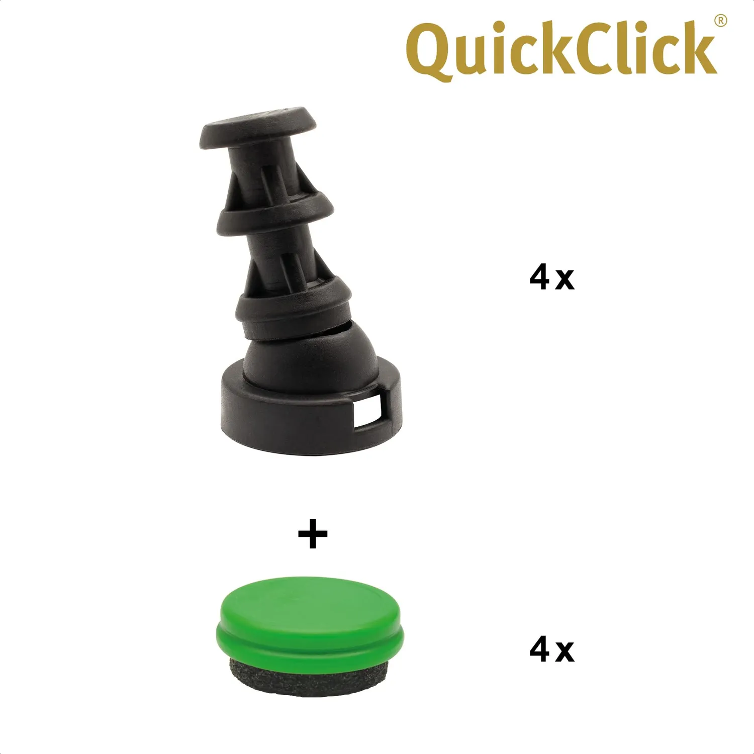 Wagner QuickClick 15788800 piedini tubi 20 mm 4 pz feltro