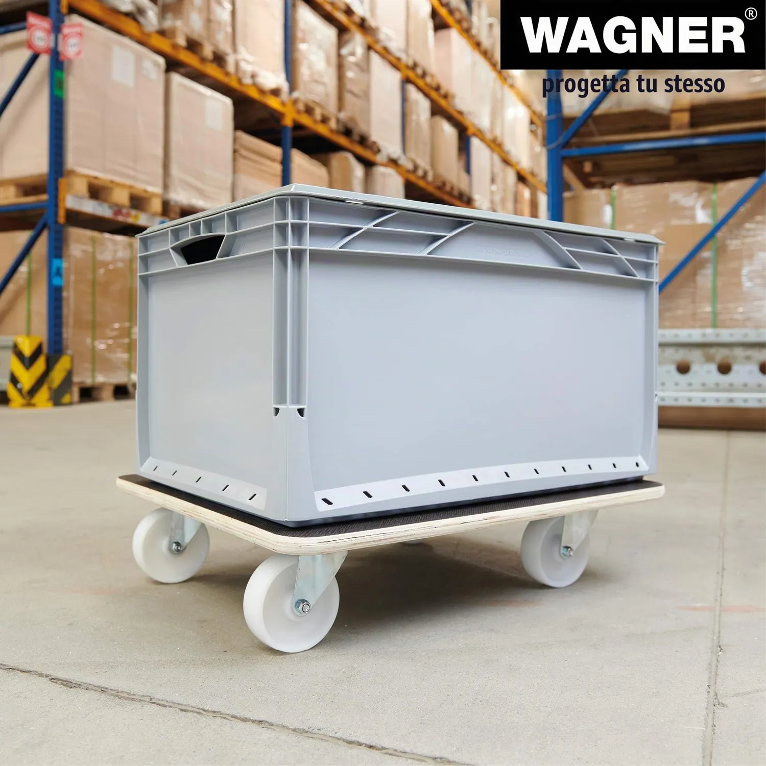 Wagner MM 1113 carrello trasporto 59x49 cm 400 kg antiscivolo