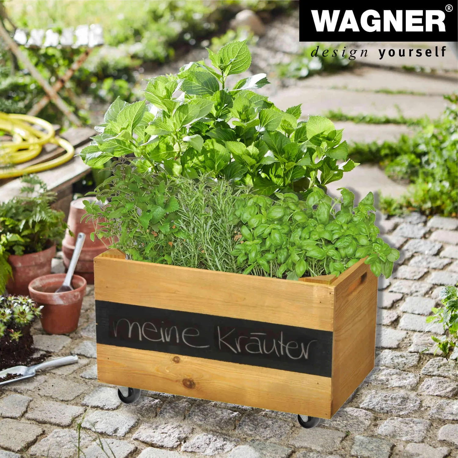 Wagner GreenFamily HerbBOX fioriera legno 39x24 cm marrone