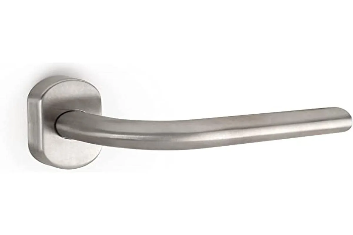 Emuca Modello L maniglie porta interna rosetta 53 mm nichel