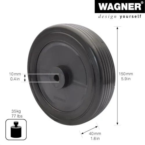 WAGNER RO 7150 Ruota Disco 150x40mm Foro 10mm 35 kg 1 pz