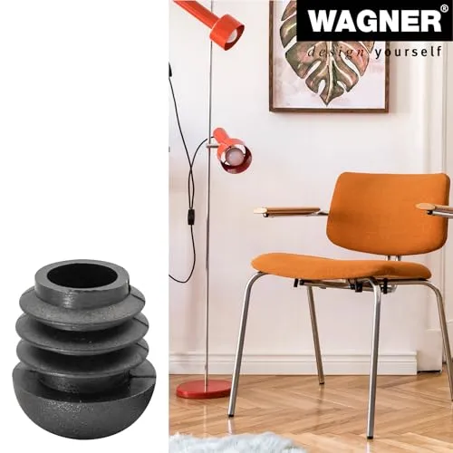 Wagner EH 0053 piedini tubi acciaio 14/22 mm 4 pezzi neri