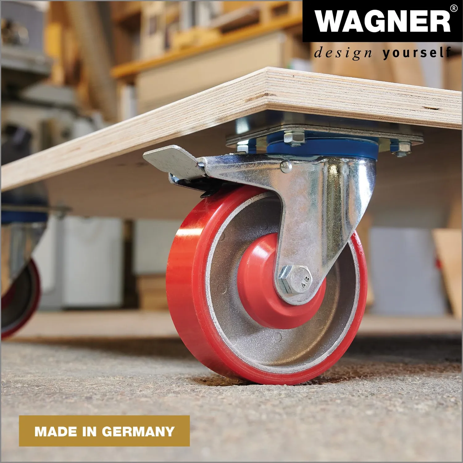 Wagner MM 1349 carrello trasporto 120x80 cm 1000 kg legno