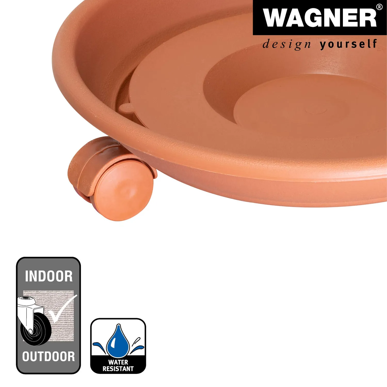 Wagner Serie K 20102101 carrello piante terracotta Ø27,5 cm